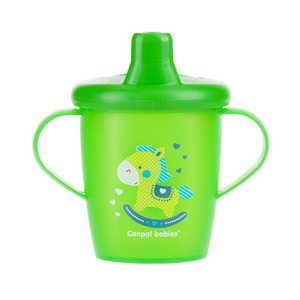 Canpol Babies кружка непролив.Toys зел.250мл 31/200