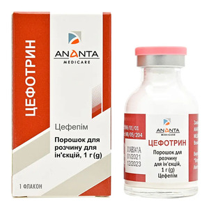 Цефотрин порошок по 1 г во флаконе 1 шт.