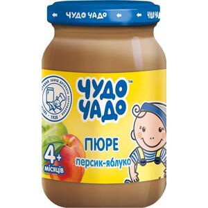 Пюре Чудо-чадо из персиков и яблок с сахаром 170 г