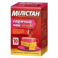 Милистан горячий чай от кашля порошок по 6 г в пакетиках 10 шт.