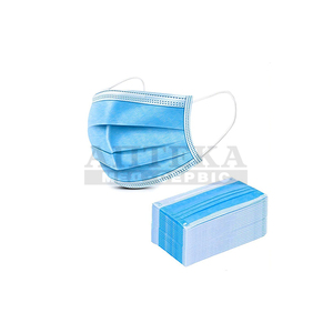 Маска 3х-сл.мед.с эласт.петлями №1 (50 шт.)