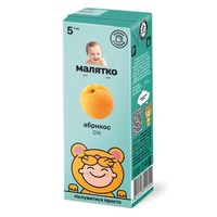 Сік Малятко абрикосовий з мякоттю ТП 200 мл
