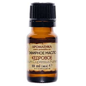 Масло Ароматика эфирное кедровое 10 мл