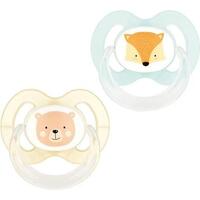 Пустышка Baby-nova 28360-3 сил.плоск.с рис./кольцо р.2 унисекс 2шт.