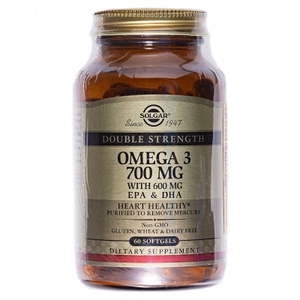 Солгар (Solgar) Омега-3 двойная ЭПК и ДГК 700мг капс. №60