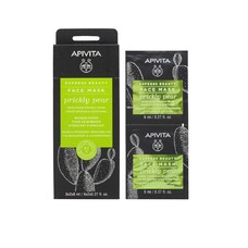 Маска Apivita EXPRESS BEAUTY с опунцией Увлажнение и успокаивающее действие 2х8 мл