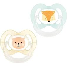 Пустышка Baby-nova 28360-3 сил.плоск.с рис./кольцо р.2 унисекс 2шт.