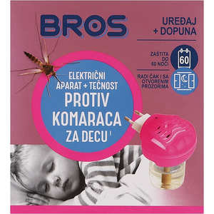 BROS Эл.фумигатор+жидкость д/детей 60 ночей