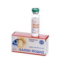 Калия Йодид капли глазные 2% по 5 мл во флаконе