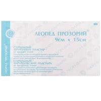 Лейкопластырь ЛЕОПЕД прозр.стер.повязка 9х15см №1 (25шт. в уп)