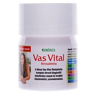 Добавка дієтична Береш Гемо Вітал таблетки, вкриті плівковою оболонкою №30 || ЗАТБереш Фарма, Угорщина