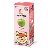 Сік Малятко яблучний освітлений ТП 200 мл