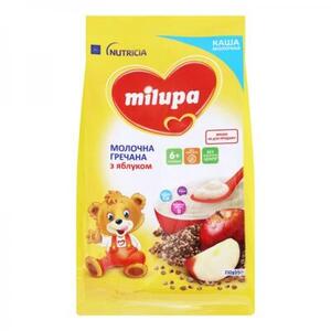 Каша Milupa молочная гречневая с яблоком с 6 мес 210 г