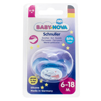 Пустышка Baby-nova 3962478 сил.ортод.Ночная р.2, 1шт