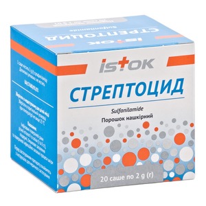 Стрептоцид порош.накожн.саше 2г №20 Исток