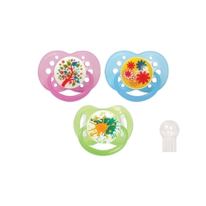 Пустышка Lindo А031 силиконовая круглая 12+ мес