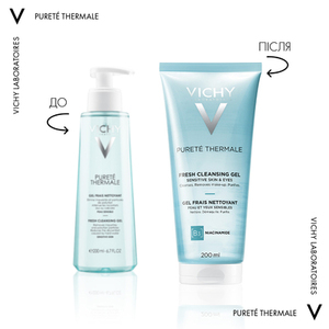 Гель Vichy Пюрте Термаль освежающий очищающий для всех типов кожи 200 мл