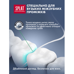 Зубная нить SPLAT Professional Мятная с серебреными волокнами 30м