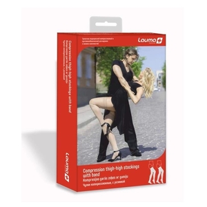 Чулки LAUMA компр. с резинк. б/мыска р.4D натур. 2 кл. компр. AG307