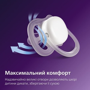 Пустушка Avent 087/13 Ultra Air дівчинка 6-18 міс 2шт