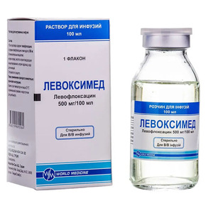 Левоксимед раствор для инфузий 500 мг/100 мл по 100 мл во флаконе 1 шт.