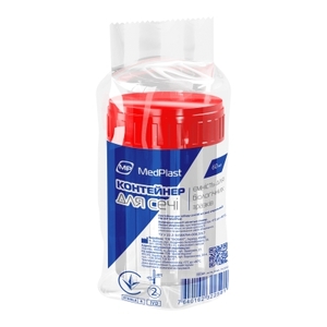 Емкость MP MedPlast для забора мочи стерильная 60мл