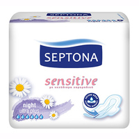 Прокладки SEPTONA SUPER SENSITIVE NIGHT №8