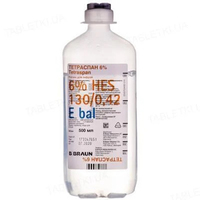 Тетраспан раствор для инфузий 6% по 500 мл в контейнере 10 шт.
