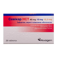 Севікар НСТ таблетки по 40 мг/10 мг/12.5 мг 28 шт. (14х2)