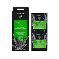 Маска Apivita EXPRESS BEAUTY с алоэ Увлажнение и свежесть 2х8 мл