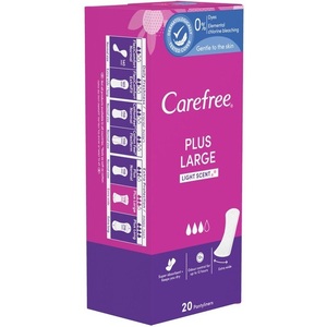 Прокладки Carefree Щоденні Plus Large Fresh №20