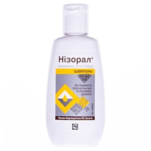 Низорал шампунь 2% по 60 мл во флаконе 1 шт.