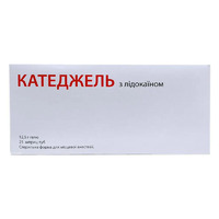 Катеджель с лидокаином гель по 12.5 г в шприц-тубах 25 шт.