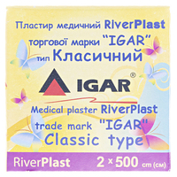 Лейкопластырь River Plast 2x500 клас.хлопк.осн.карт./уп.