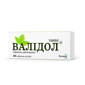 Валідол табл. субл. №50 Фармак