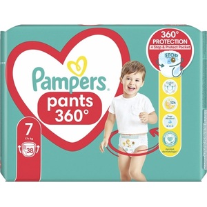 PAMPERS Дитячi одноразові підгузники-трусики Pants Giant Plus 7 (17+ кг) №38