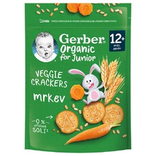 Крекеры Gerber Органік пшеничні з морковкою 100г