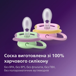 Пустушка Avent 087/13 Ultra Air дівчинка 6-18 міс 2шт