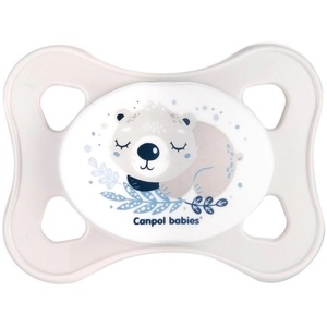 Набор Canpol 0312mix для новорожденных бутылочка 120мл + пустышка MINI Boy 0+