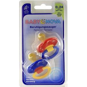 Пустышка Baby-nova 23500 круглая 3-х цветная Л №2